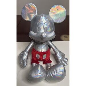 Silver Mickey Mouse Collectible Plush